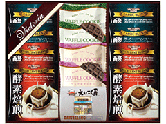 A2047 酵素焙煎ドリップコーヒー＆えいこく屋の紅茶・クッキーセット